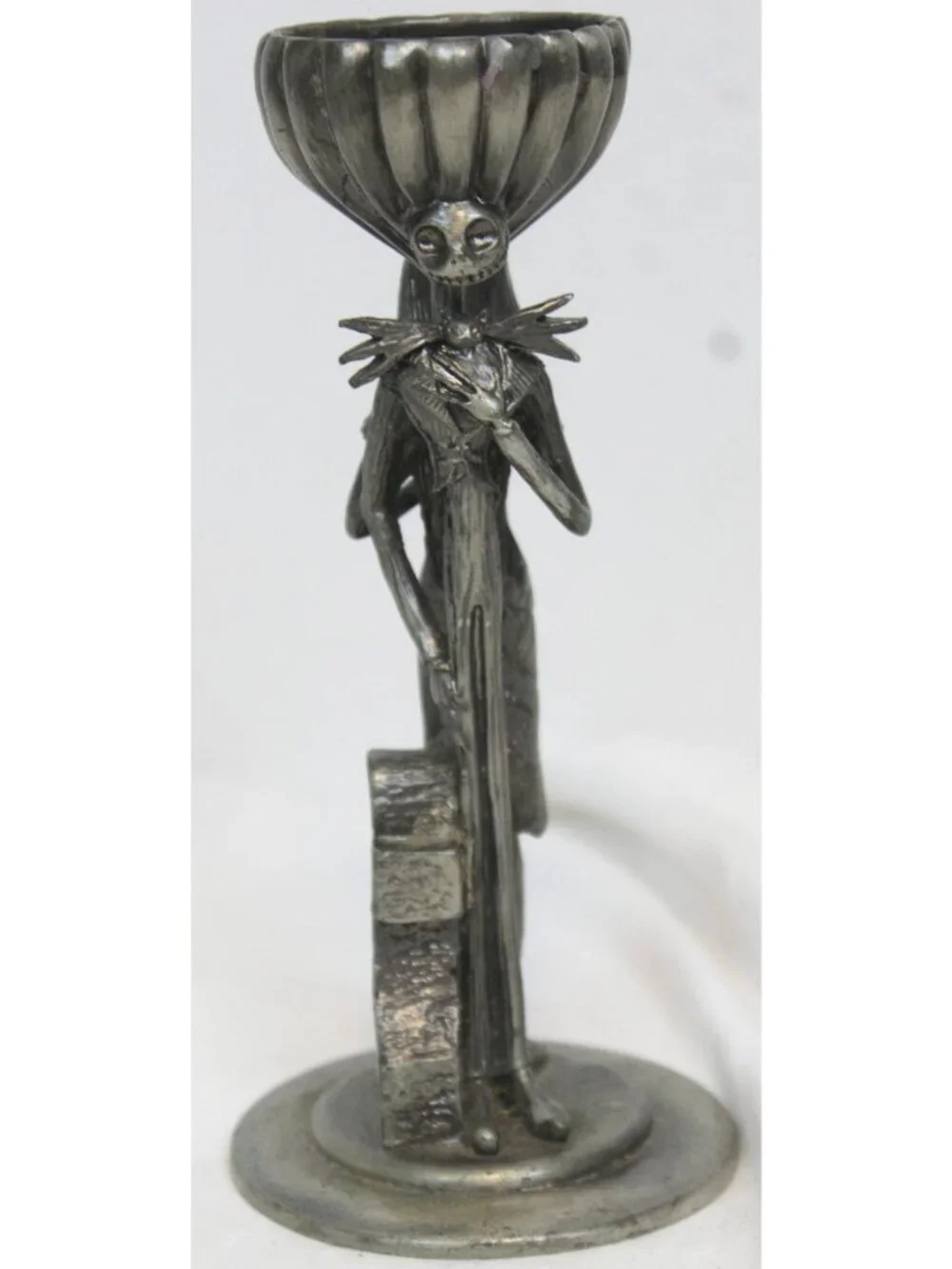 NECA Nightmare before Christmas Candlestick Holder Pewter Sally Jack Skellington